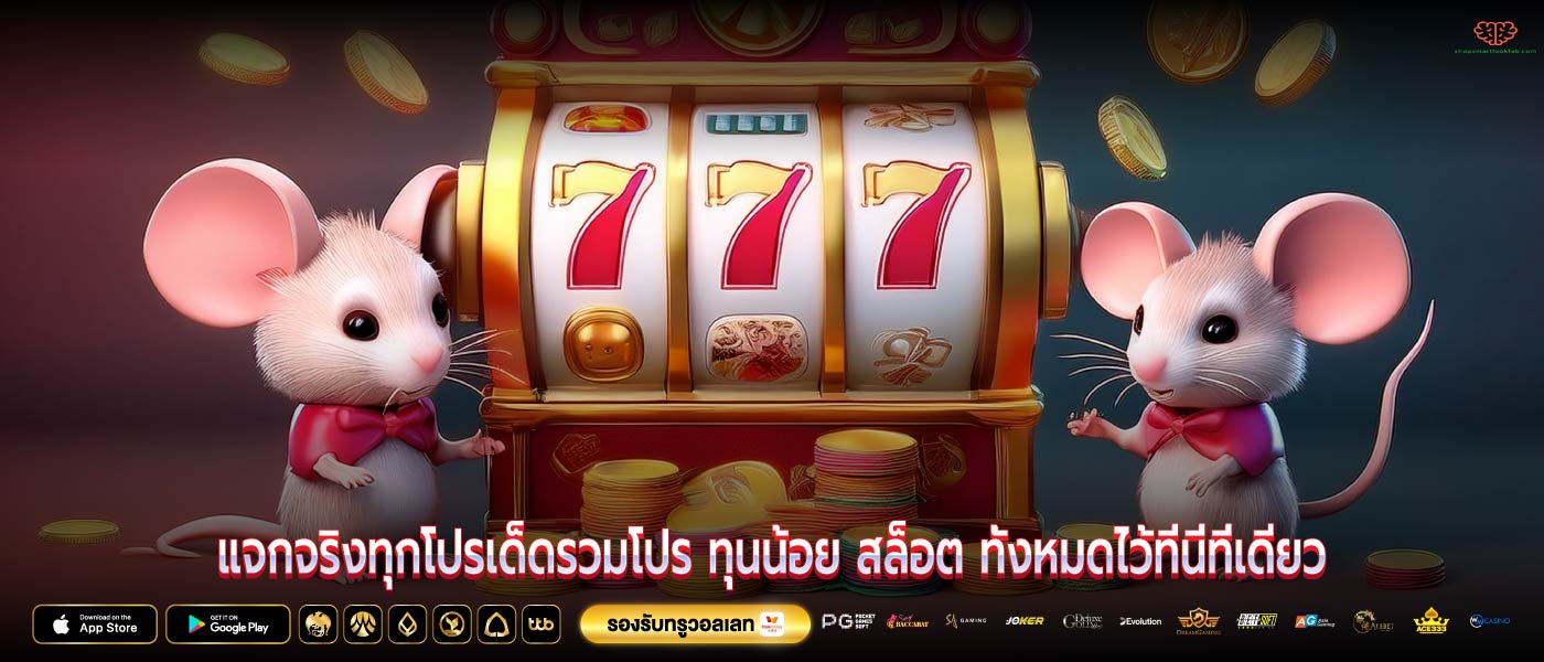 แจกจริงทุกโปรเด็ดรวมโปร ทุนน้อย สล็อต ทั้งหมดไว้ที่นี่ที่เดียว